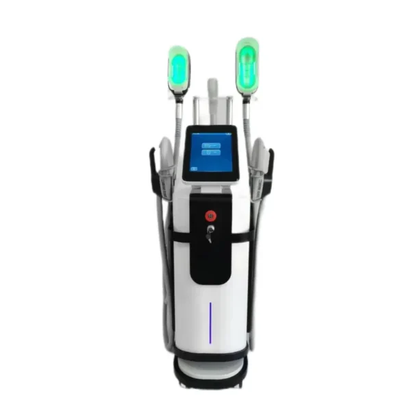 3-in-1 EMS Sculpt, RF, and Cryolipolysis body contouring machine.