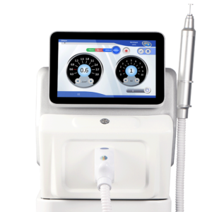 Q-Switched Nd:YAG Laser performing a Hollywood Carbon Peel for skin rejuvenation.