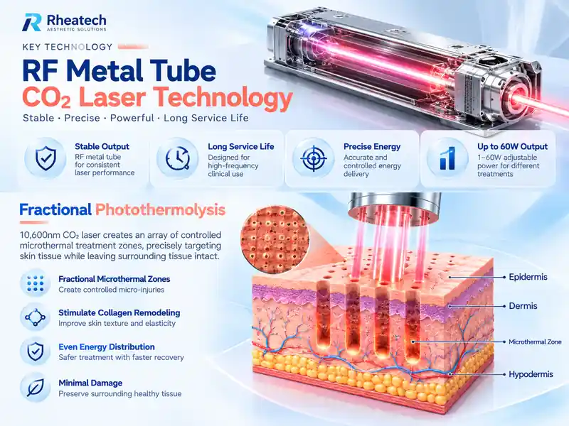 fractional-co2-laser-rf-metal-tube-technology